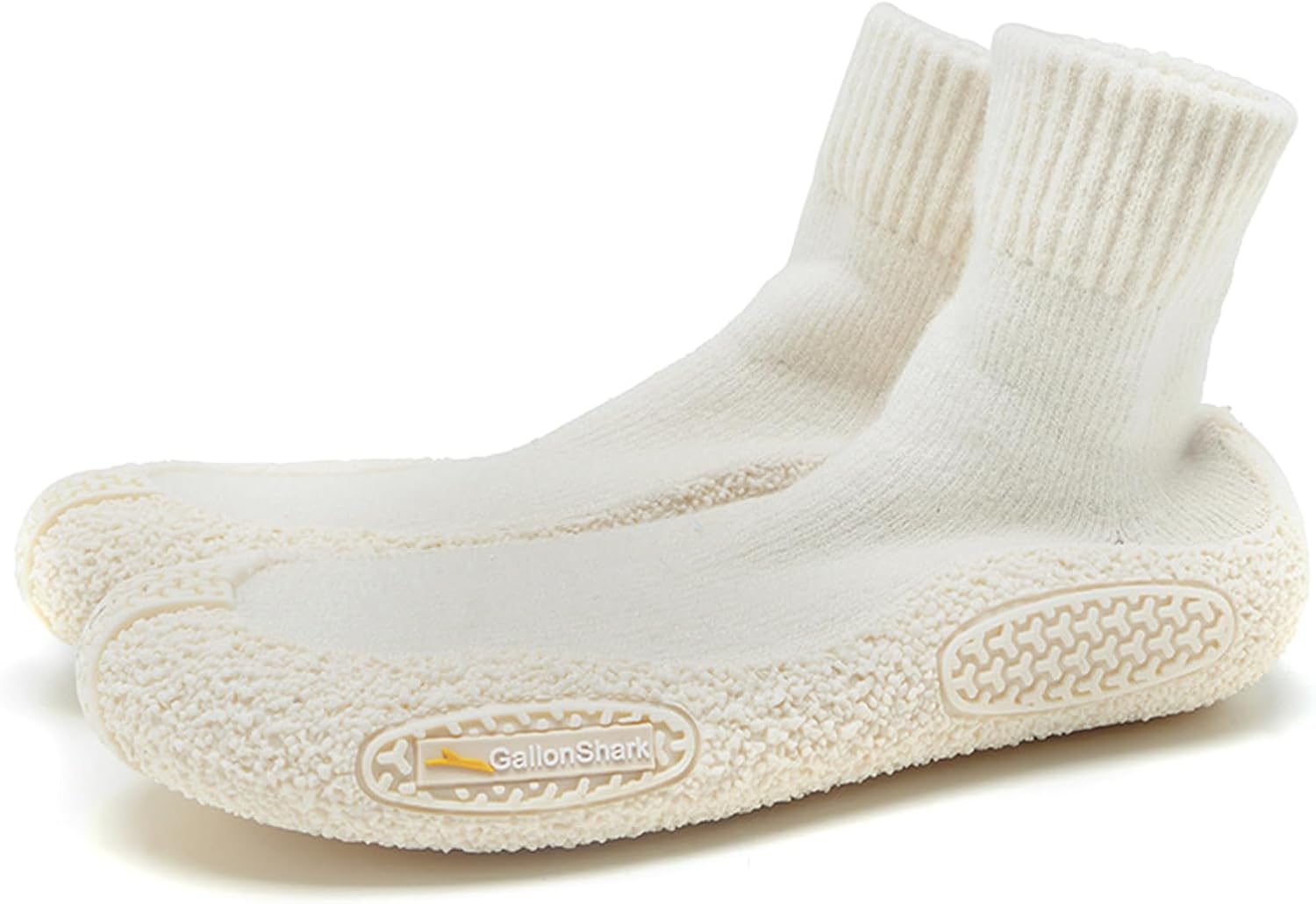 

JiuQing босоножки-носки для мужчин и женщин, слипоны для йоги, для дома, с мягкой подошвой, удобные для фитнеса, приседаний и становой тяги, бежевый