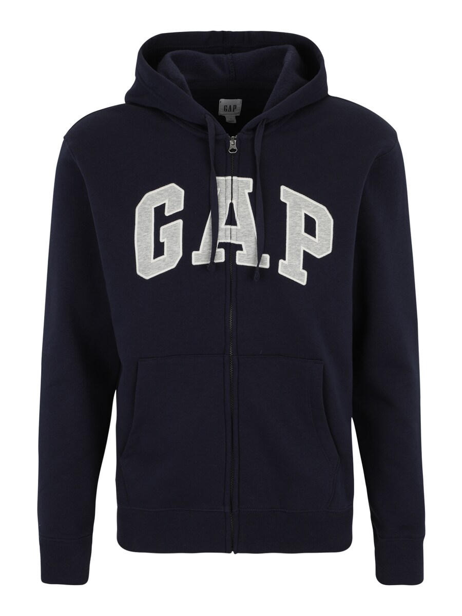 

Толстовка с капюшоном на молнии GAP, темно-синий