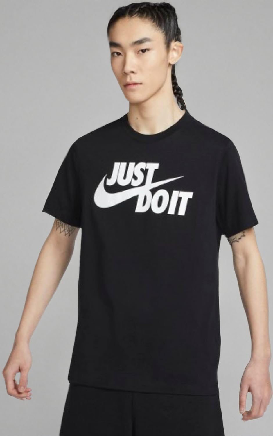 

Мужская футболка Nike NSW Just Do It Swoosh, Black/White, Белый, Мужская футболка Nike NSW Just Do It Swoosh, Black/White