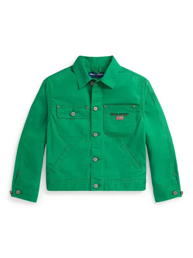 Детская джинсовая куртка Polo Sport, цвет Круизный зеленый Ralph Lauren