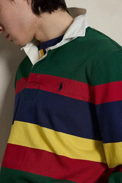 Футболка с длинным рукавом The Iconic Rugby Shirt Polo Ralph Lauren, зеленый — фото 4