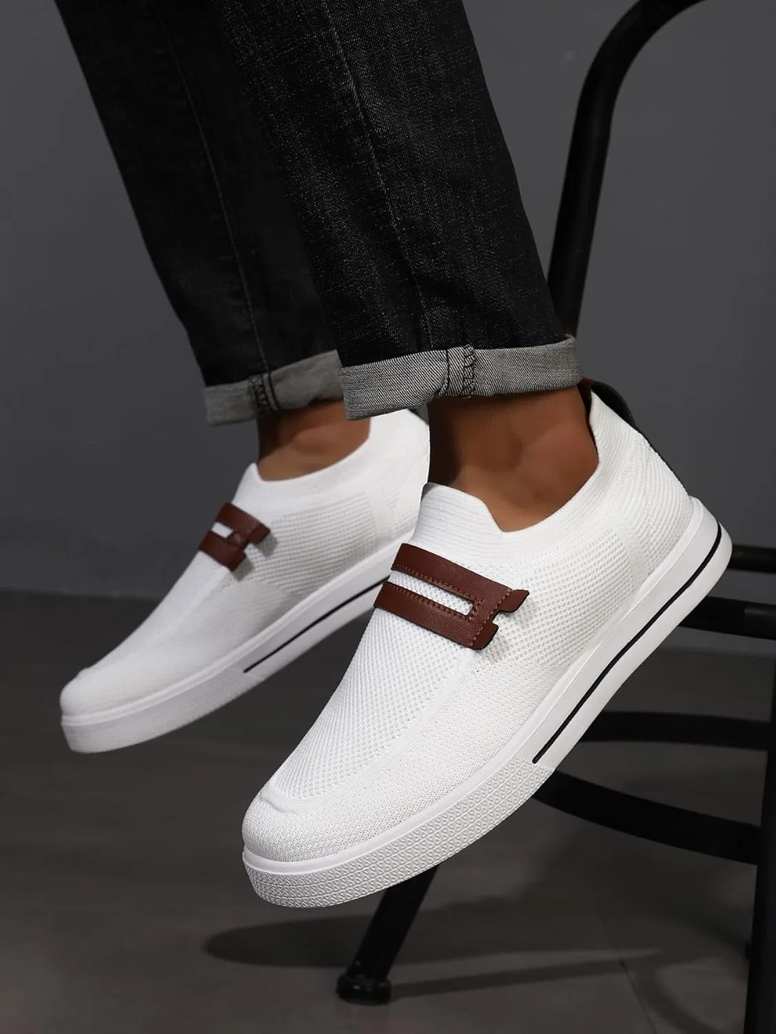 Мужские повседневные лоферы Mesh Business Oxfords, белый Hhhchpm — фото 3