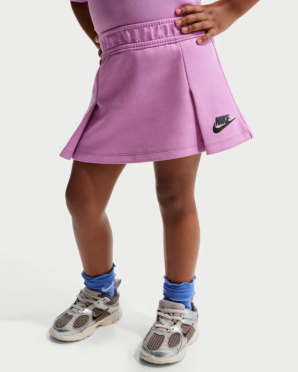 Детский спортивный костюм Nike Toddler Tech Fleece (юбка + топ), Purple — фото 4