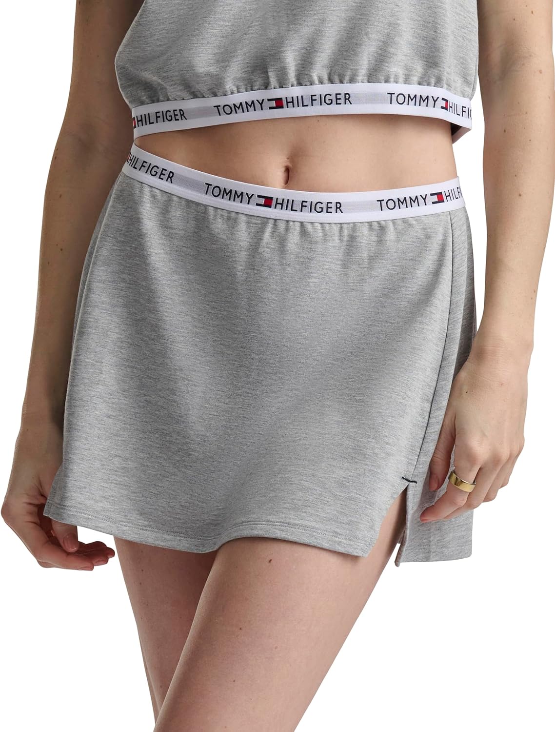 

Женская трикотажная юбка-шорты Tommy Hilfiger, Heather Grey