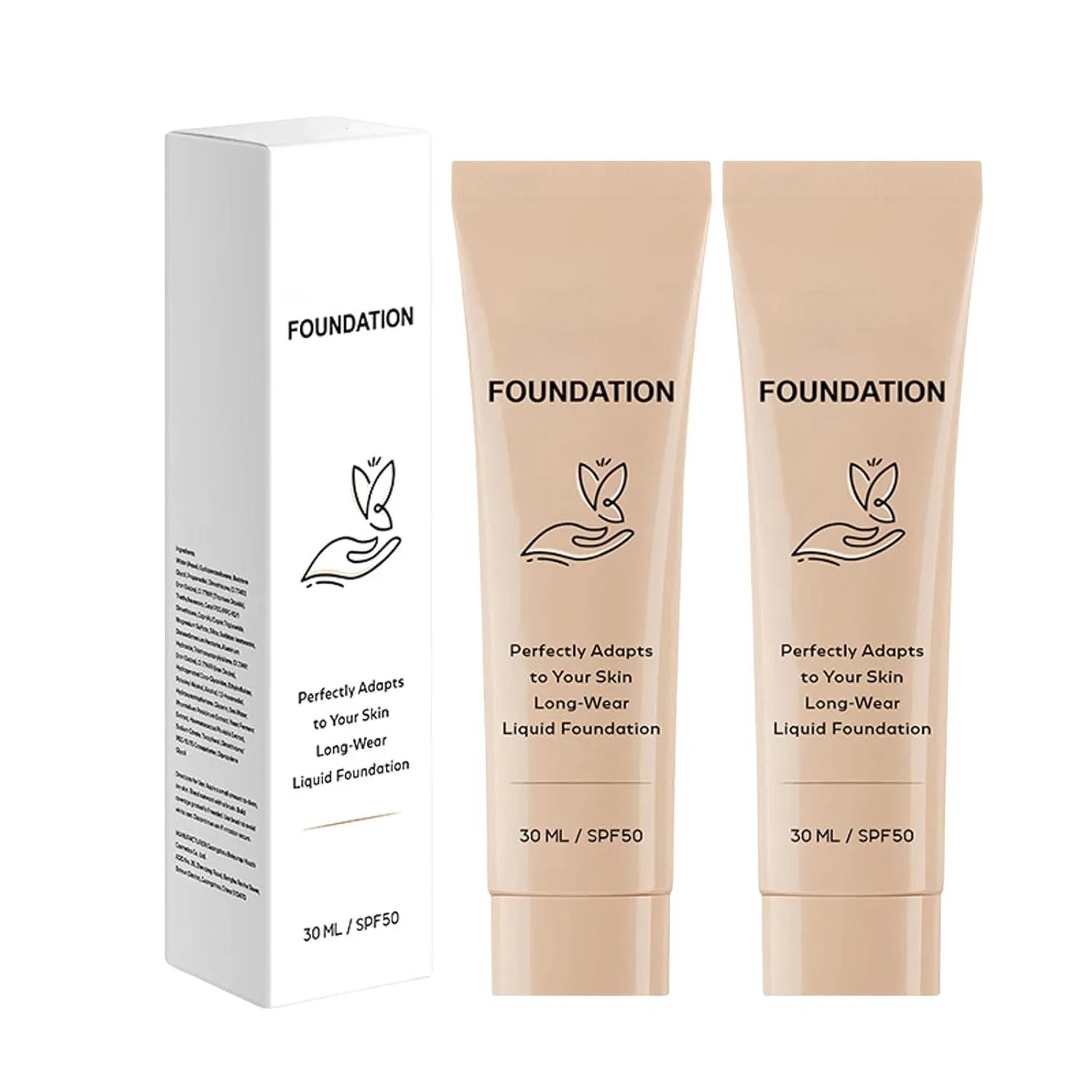 Тональный крем Luxe Colour Changing с изменением цвета Generic, 2 Pieces.
