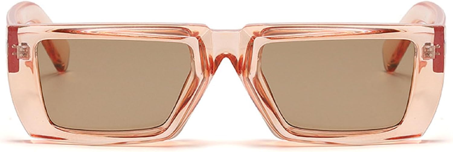 

Солнцезащитные очки Y2K для мужчин и женщин, модные прямоугольные солнцезащитные очки, дизайнерские квадратные очки для мужчин, солнцезащитные очки для женщин mincl, Pink