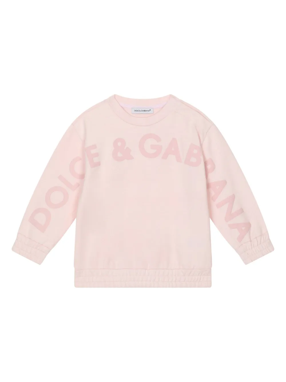 

Толстовка с тисненым логотипом Dolce & Gabbana Kids, розовый