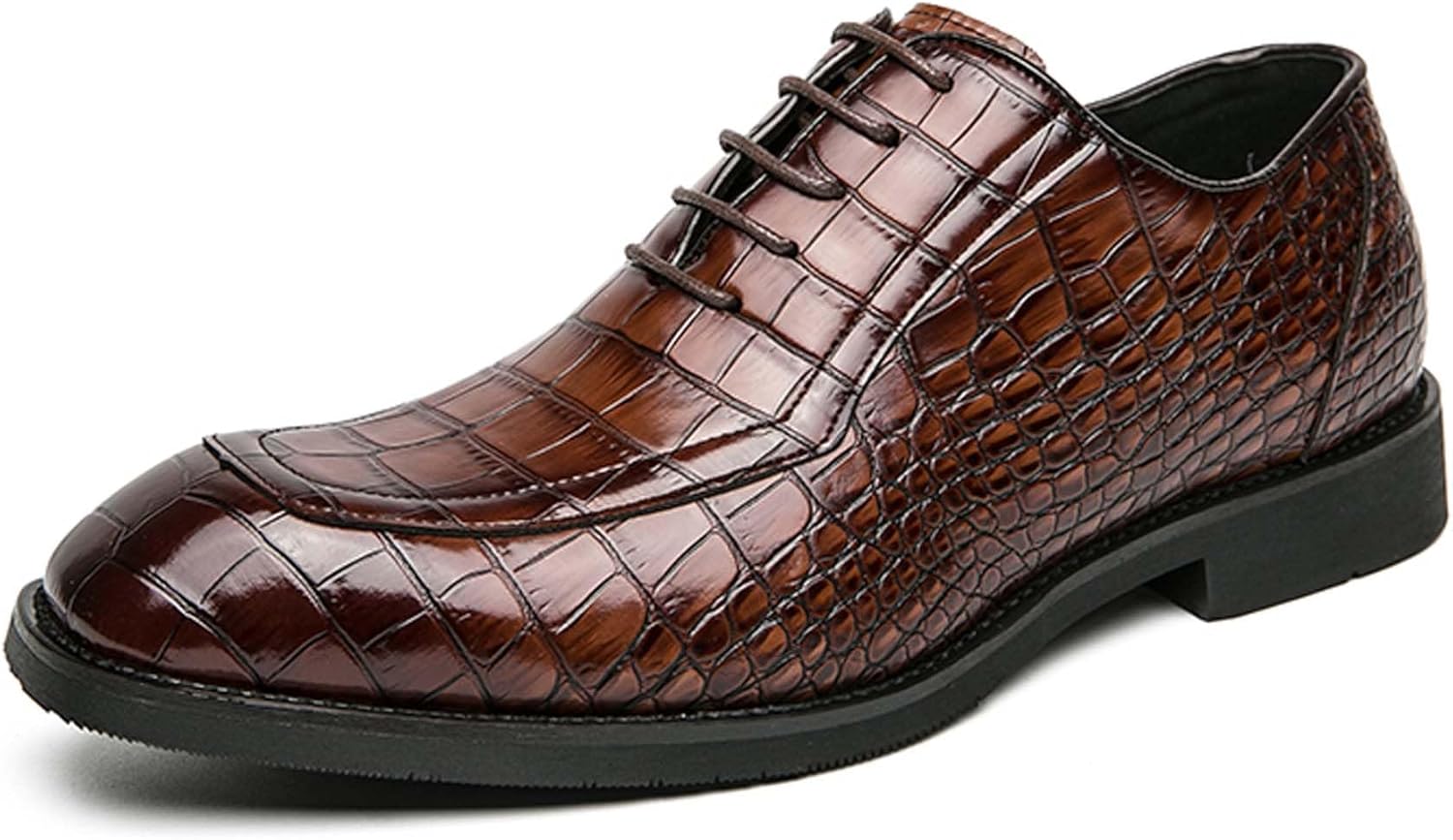 

Мужские классические туфли Oxford для города, офиса, повседневной носки, банов, церквей, свадеб, фраков, костюмов, платьев, кожаные туфли Generic, коричневый