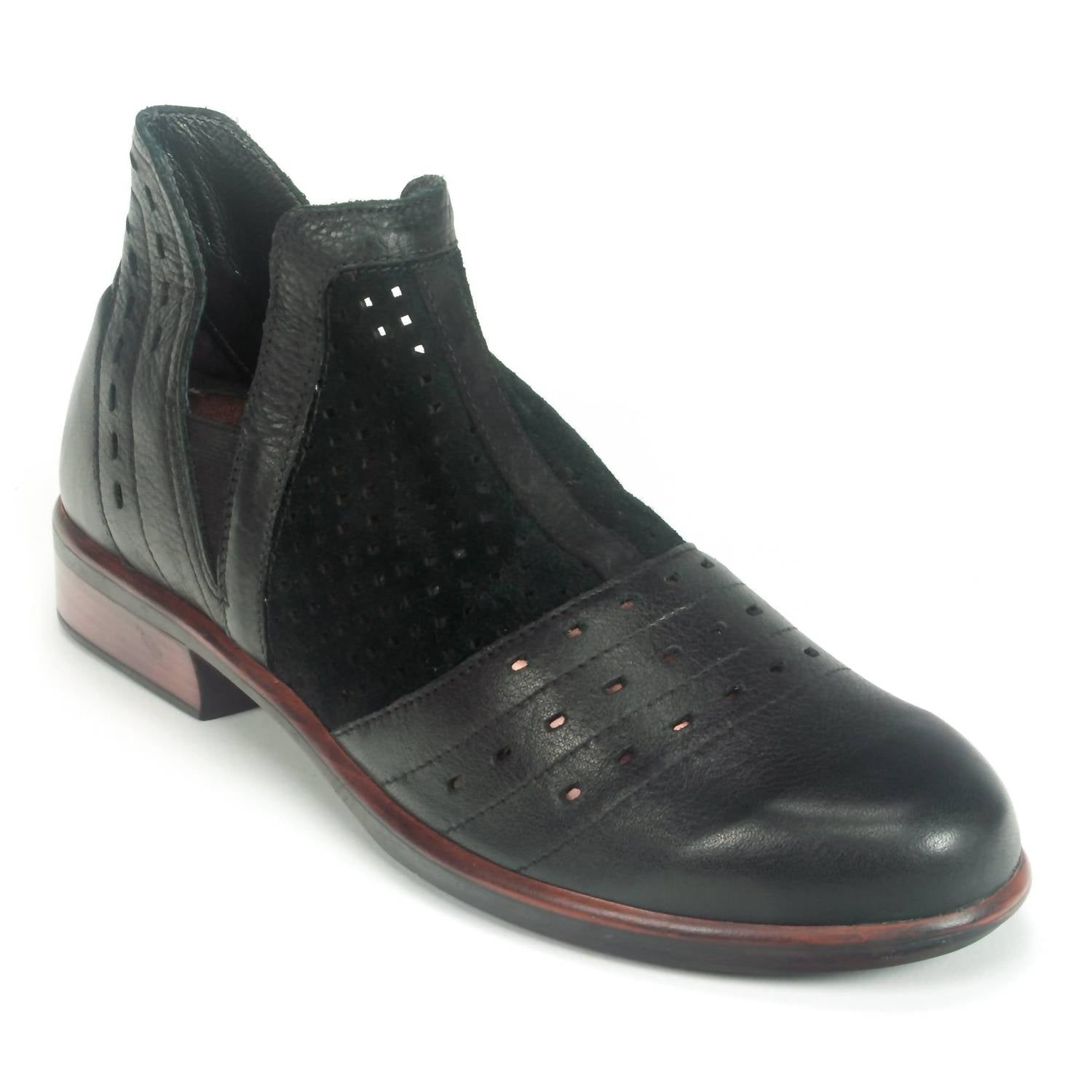 Сандалии женские NAOT, цвет perf black combo/soft black