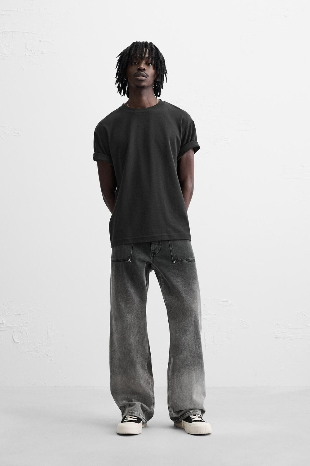 

Джинсы классифигированные ombre ZARA, цвет charcoal