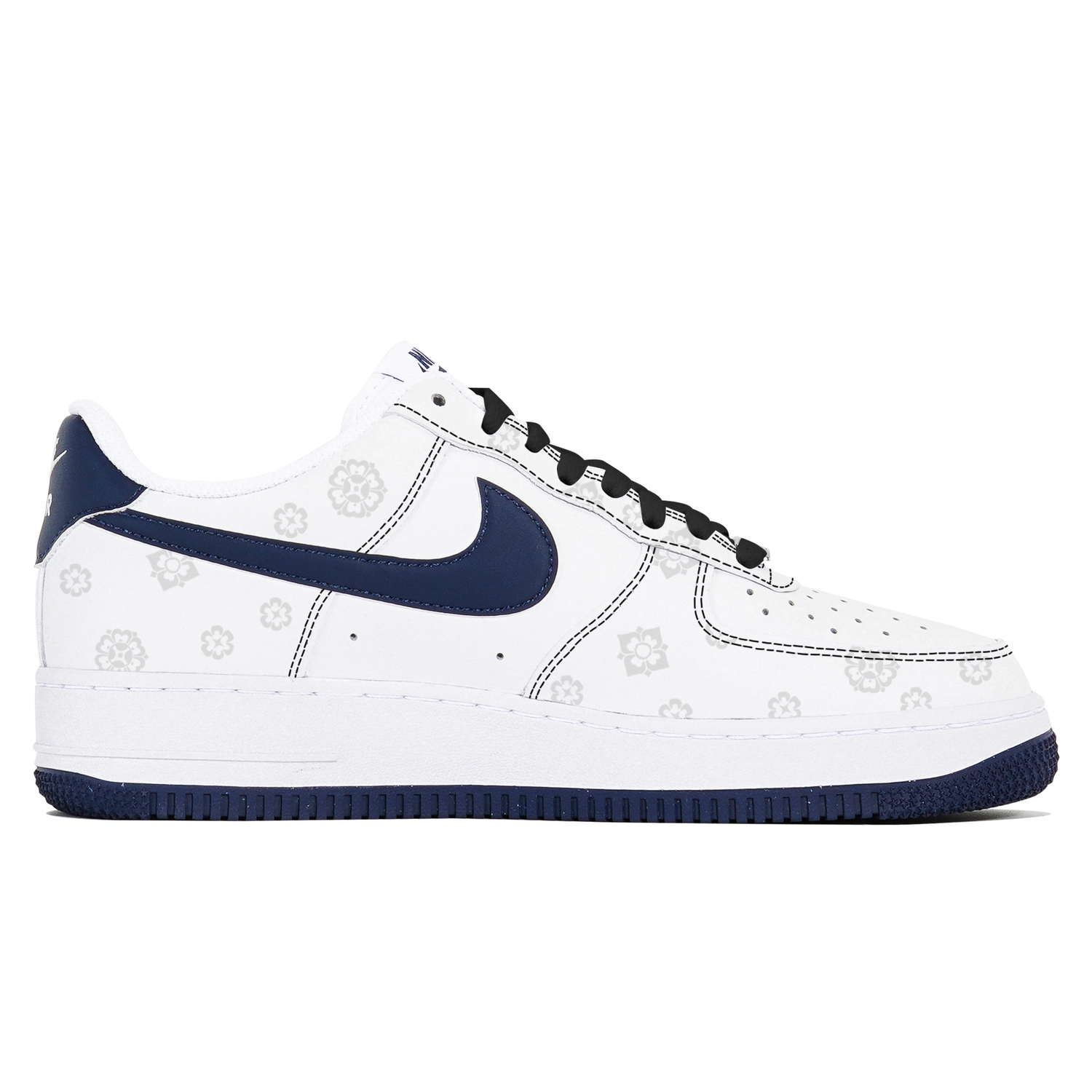 Nike Кроссовки Air Force 1 нескользящие облегченные низкие для скейтбординга мужские бело-голубые, цвет White Blue — фото 3