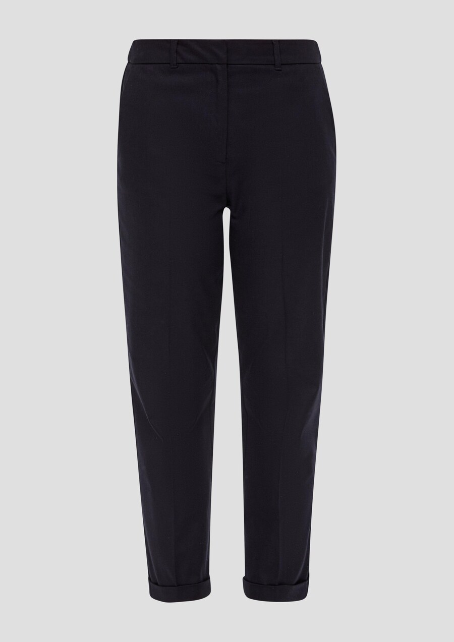 

Брюки s.Oliver BLACK LABEL Tapered Pleated Pants, темно-синий