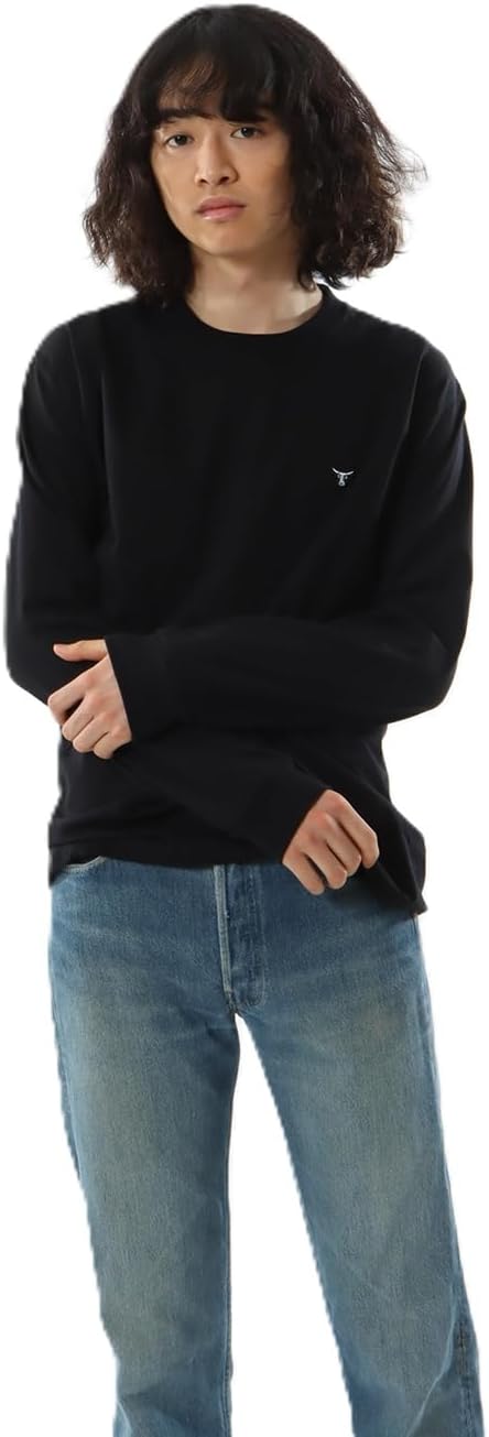 

Мужская длинная футболка Hanes H8-X401, с длинным рукавом, круглым вырезом, черный