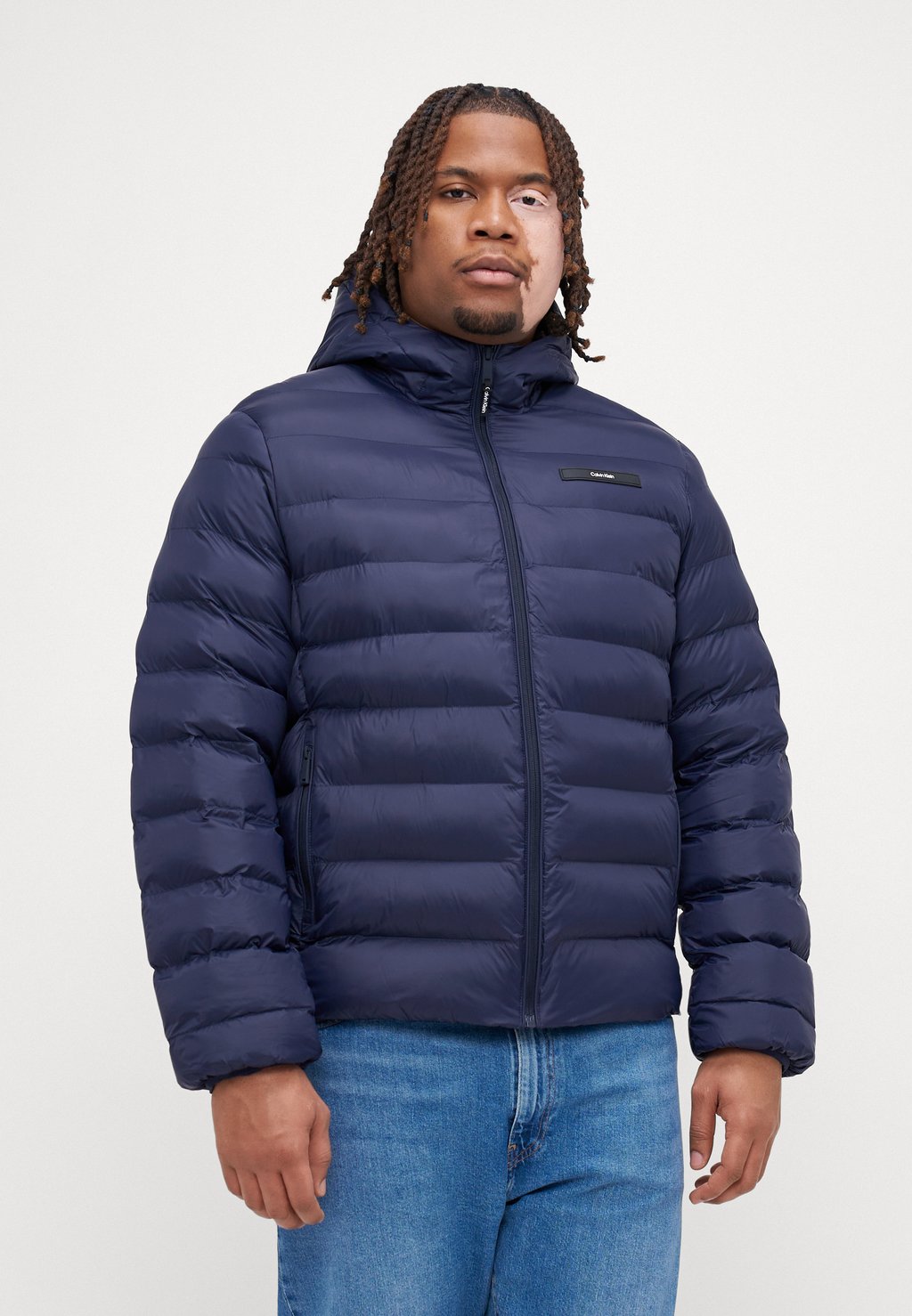 

Зимняя куртка HOODED JACKET Calvin Klein, темно-синий