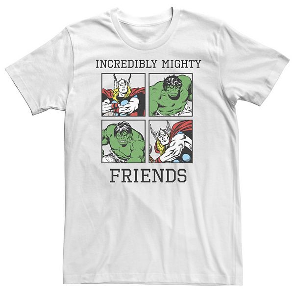 

Футболка Big & Tall Marvel Thor Hulk Incredibly Mighty Friends Licensed Character