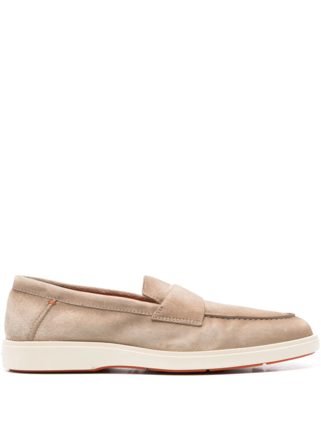 

Замшевые мокасины Santoni, нейтральный