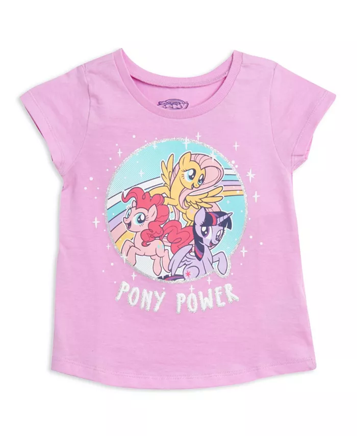 Девочки My Pony 3 футболки в наборе My Little Pony, мультиколор — фото 2