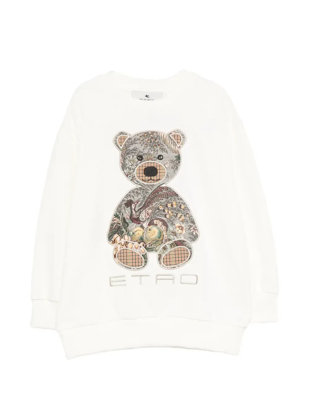 Свитер с плюшевым мишкой ETRO KIDS, бежевый