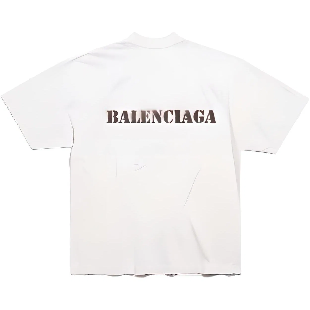 Футболка с круглым вырезом Balenciaga белая — фото 3