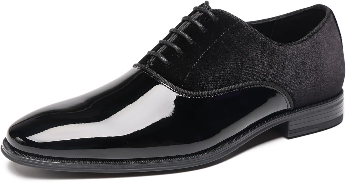 

Мужские оксфорды TYNDALL классические с гипюровкой из искусственной лакированной кожи, черные, для деловых встреч, свадеб, официальных ужинов, церковных служб и театральных выступлений