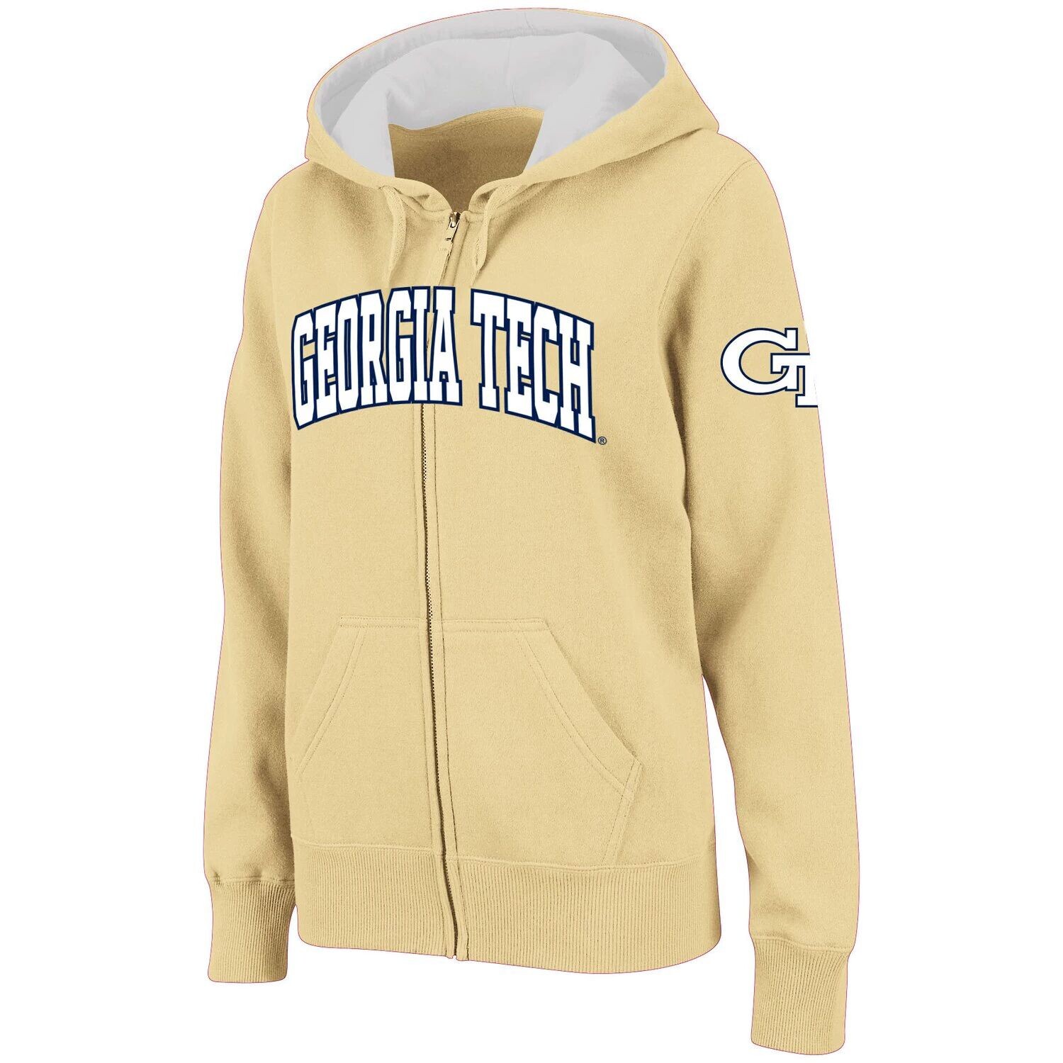

Женские желтые куртки Stadium Athletic Gold Georgia Tech, толстовка с капюшоном и молнией во всю длину с арочным названием, Желтый, Женские желтые куртки Stadium Athletic Gold Georgia Tech, толстовка с капюшоном и молнией во всю длину с арочным названием