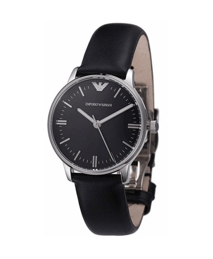 

Мужские кварцевые часы из нержавеющей стали. Emporio Armani, серый