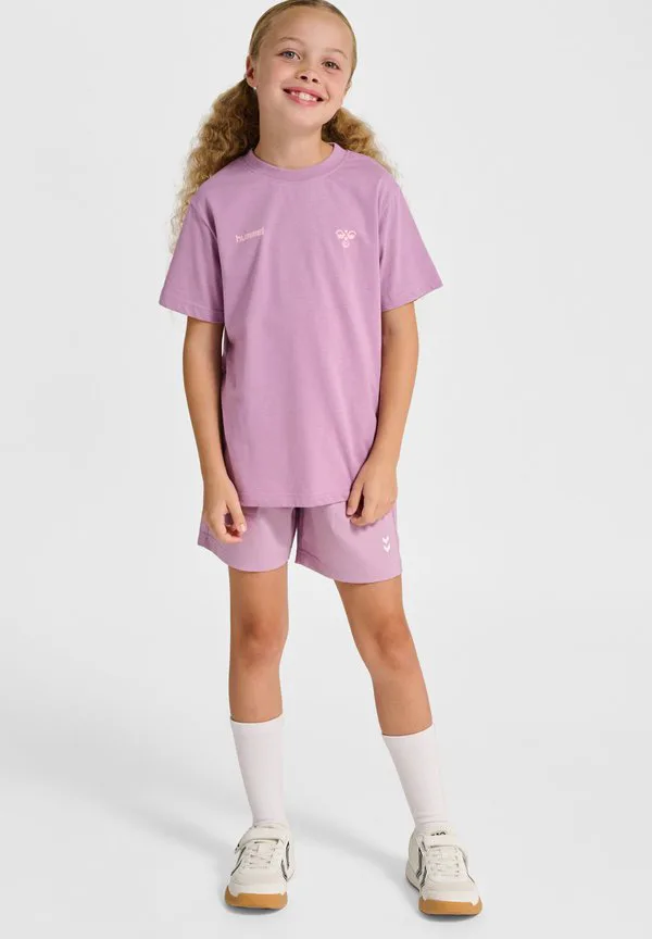 Футболка с графическим принтом и короткими рукавами Hummel, Lavender Mist