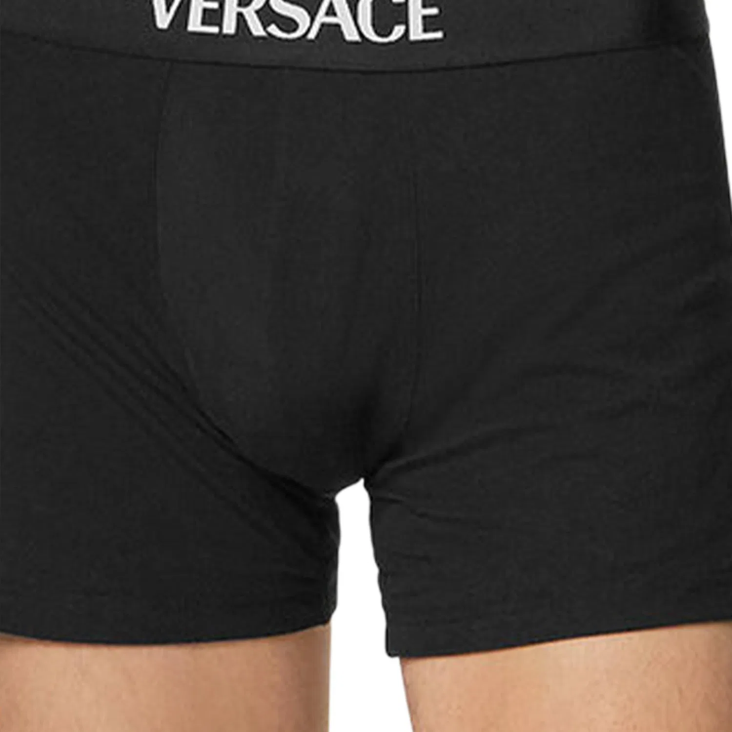 Боксеры Versace Logo Intarsia Three-Pack Black — фото 4