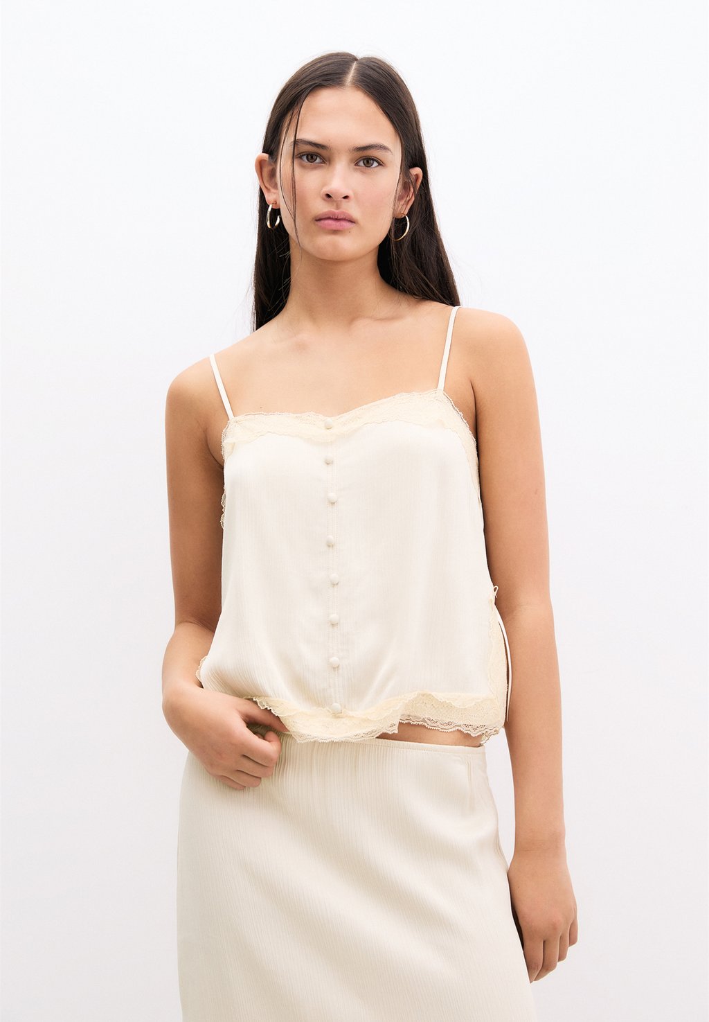 

Топ PULL&BEAR, бежевый