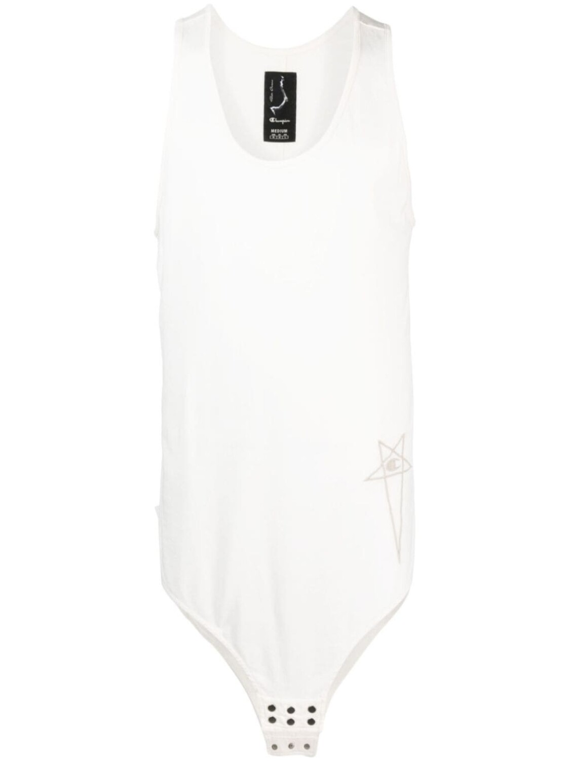 

Rick Owens X Champion топ с вышитым логотипом из коллаборации с Champion, серый