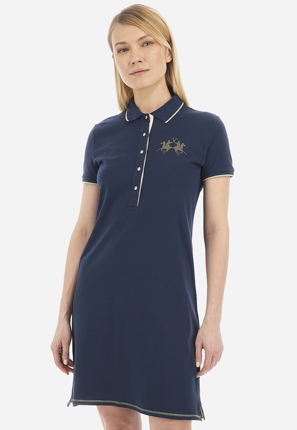 

Платье-рубашка LA MARTINA WOMAN DRESS HIGH COLLAR La Martina, голубовато-серый