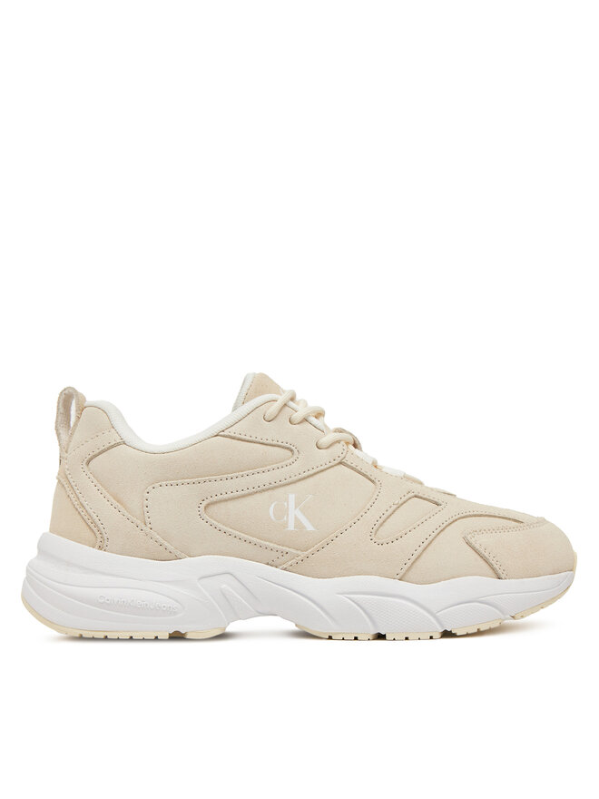 Кроссовки Retro Tennis Low Mg Mix Media Wn YW0YW01639 Calvin Klein Jeans, экрю