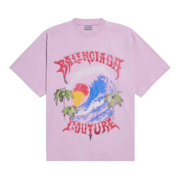 Футболка Balenciaga размера L, розовый