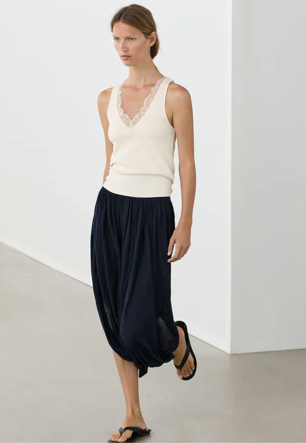 Топ Massimo Dutti, бежевый — фото 2