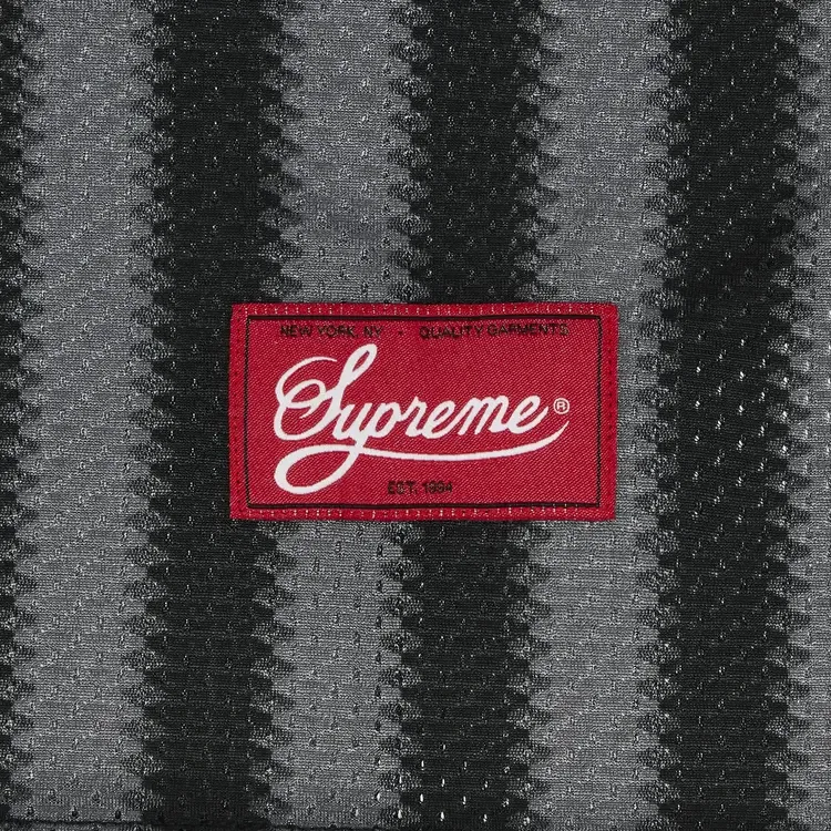 Майка Supreme Stripe Mesh Tank Top, черный — фото 3