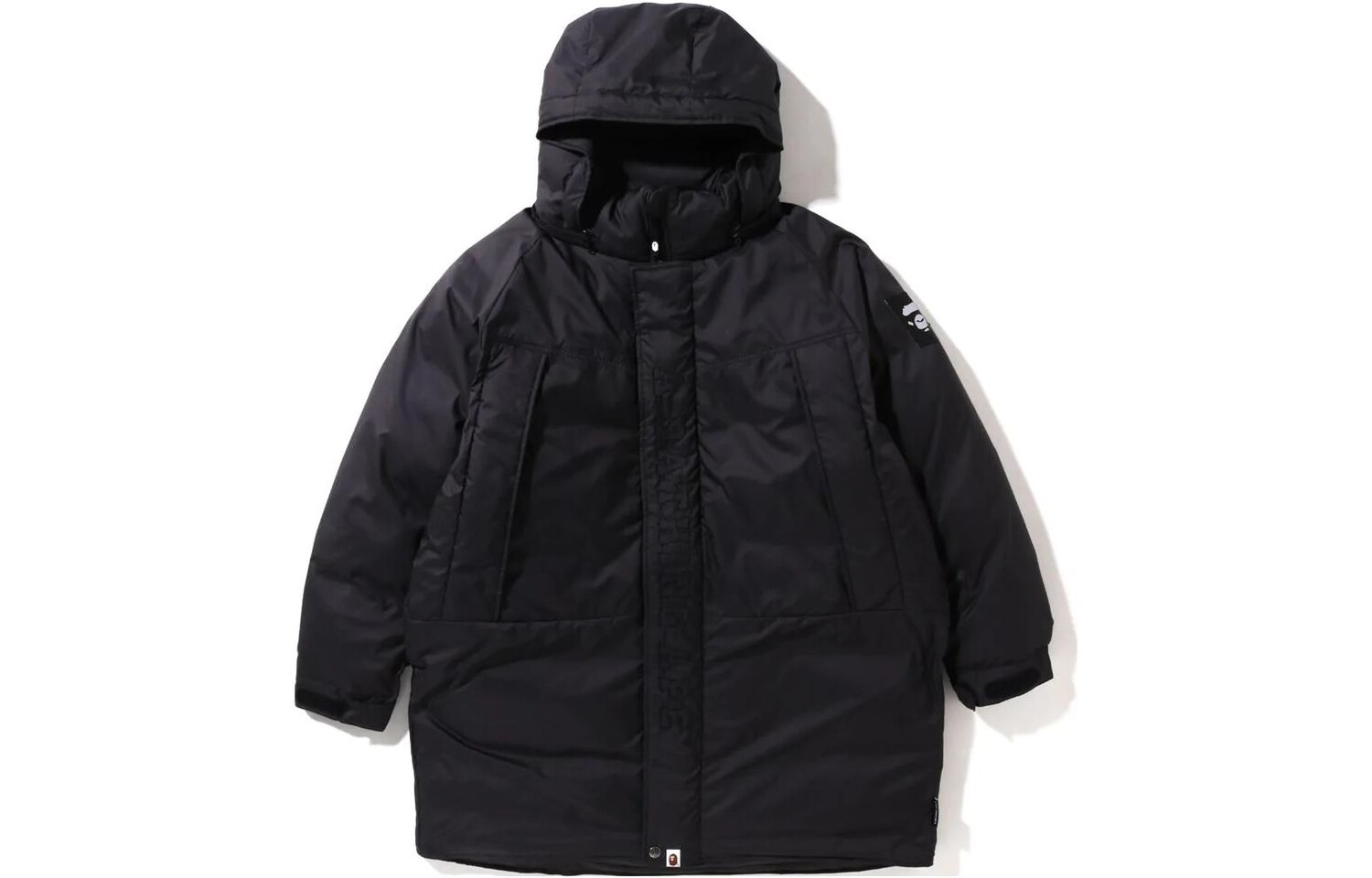 BAPE Длинная свободная куртка-пуховик A Bathing Ape, коричневый — фото 2