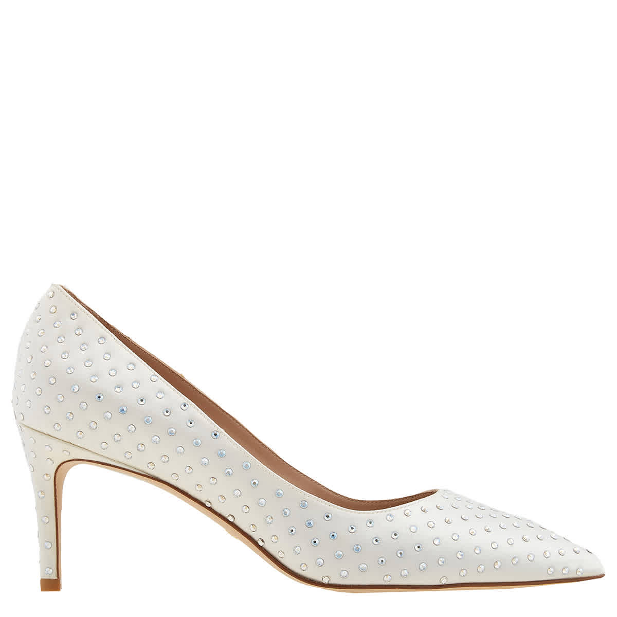 Stuart Weitzman Женские белые туфли Forever Crystal 75