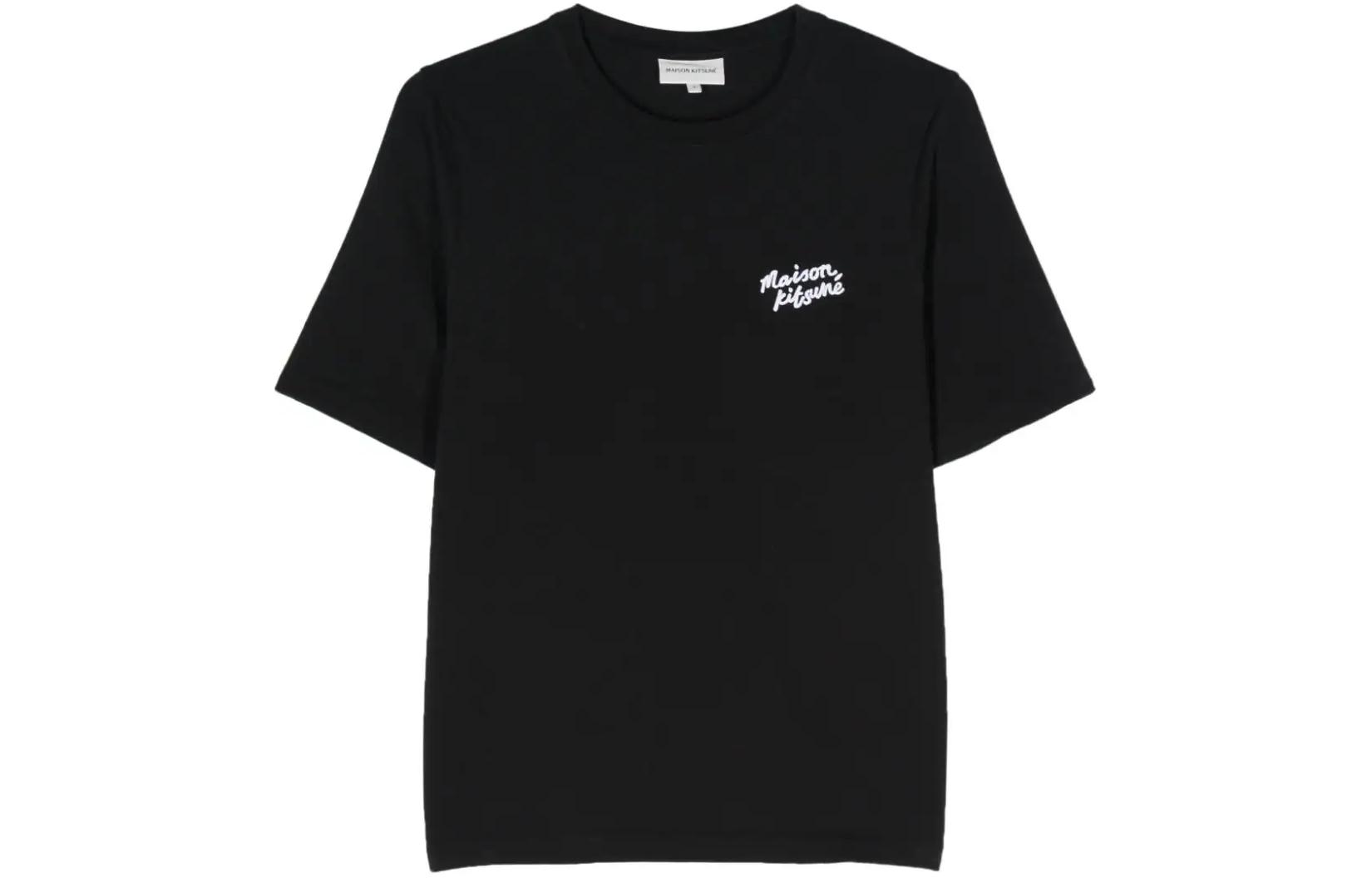 

Футболка Cotton с вышитым логотипом Maison Kitsuné Maison Kitsune, черный