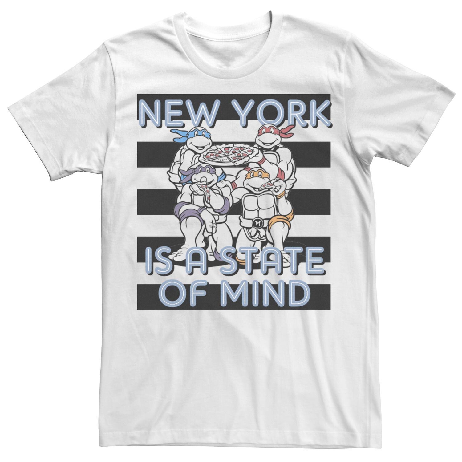 

Мужская футболка в полоску с короткими рукавами Ninja Turtles New York Is A State Of Mind Licensed Character