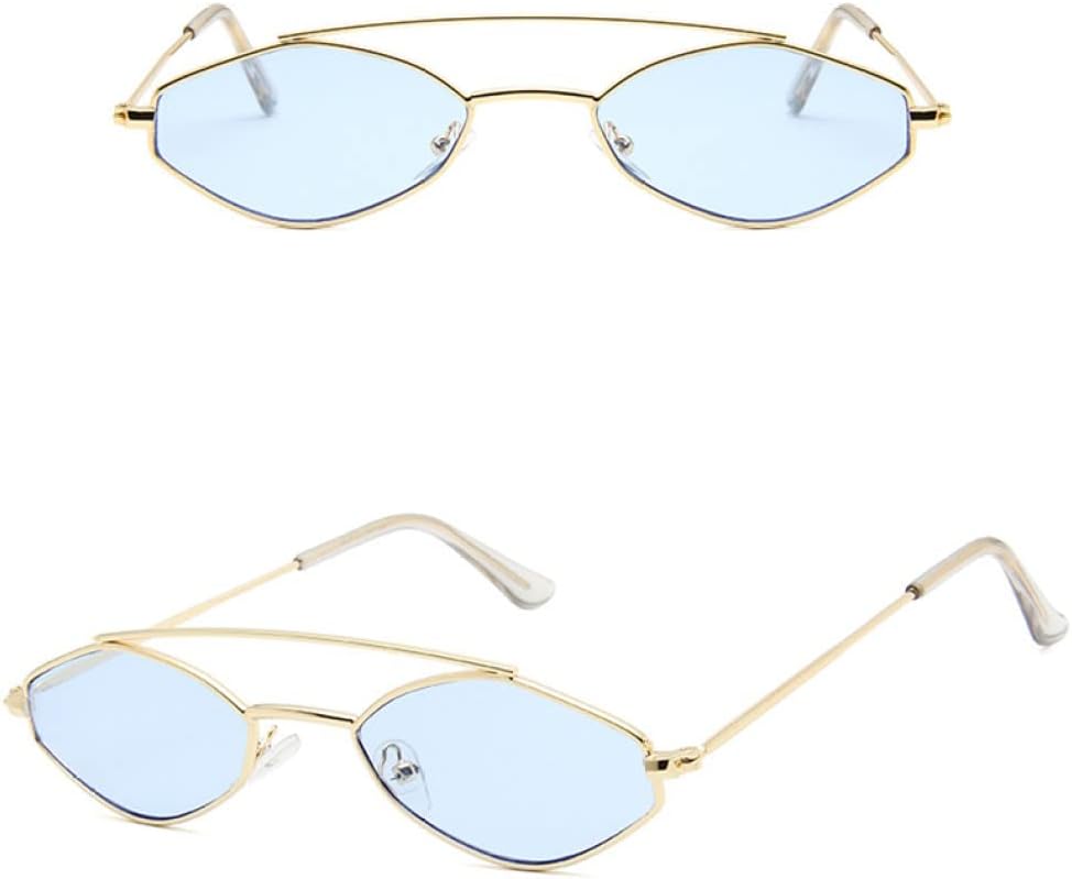 

Женские ретро-солнцезащитные очки овальной формы с круглыми линзами, маленькими металлическими оправами, винтажные, с маленькими зеркальными линзами, розовые линзы generic, 6