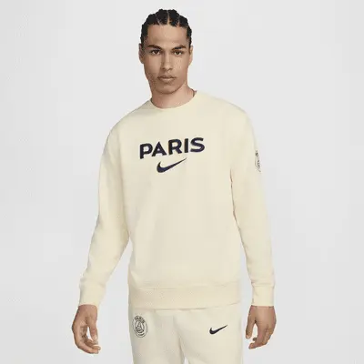 

Толстовка Nike Paris Saint-Germain Club, цвет Coconut Milk/Midnight Navy