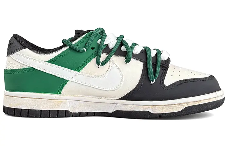 

Кроссовки Nike Dunk Skateboarding Shoes Men Low-top White, цвет Ocean Green