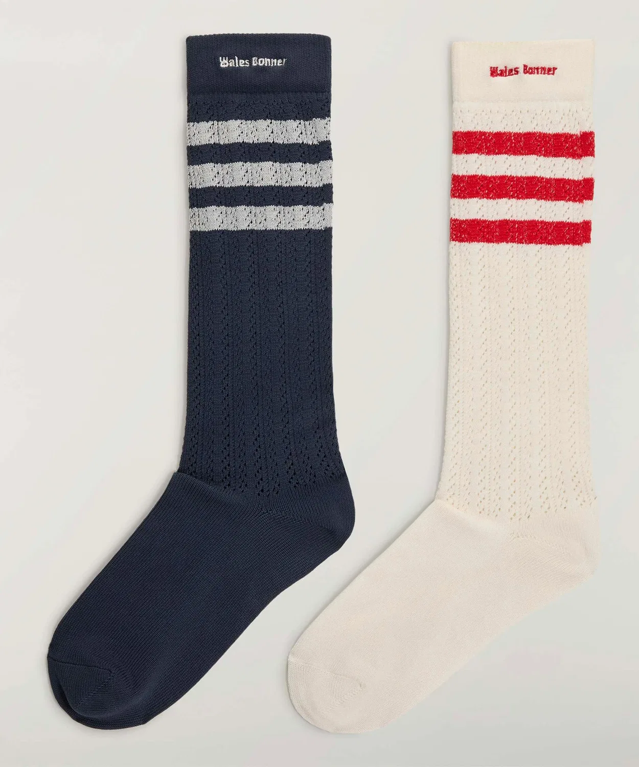 Носки высокие adidas Originals by Wales Bonner кроше, белые