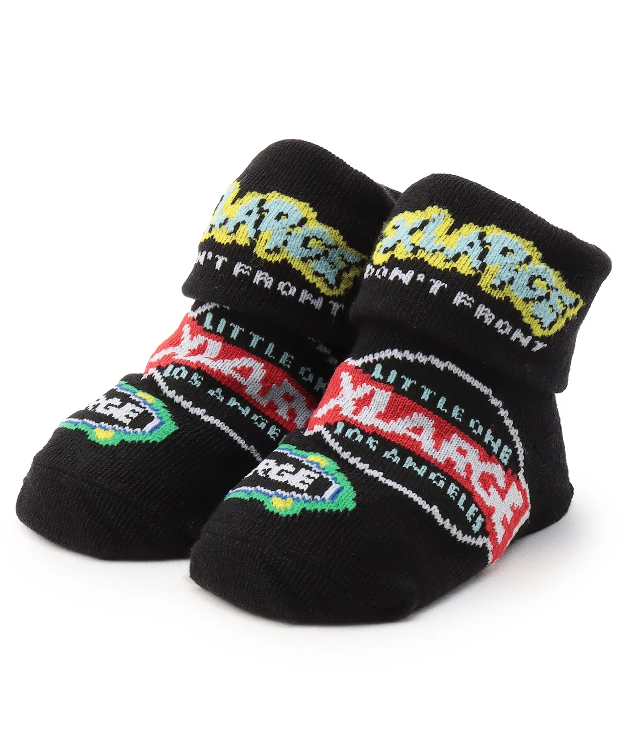 Детские носки XLARGE KIDS с отворотом и логотипом