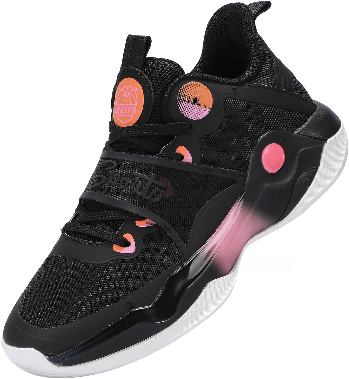 

Мужские баскетбольные кроссовки Beita с высоким верхом, спортивная обувь, противоскользящие и износостойкие, черный