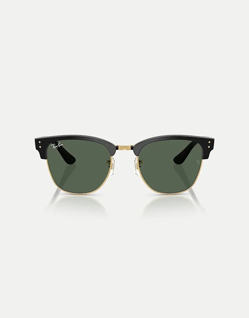 

Солнцезащитные очки Ray-Ban Clubmaster с зелеными линзами в черном цвете от Arista