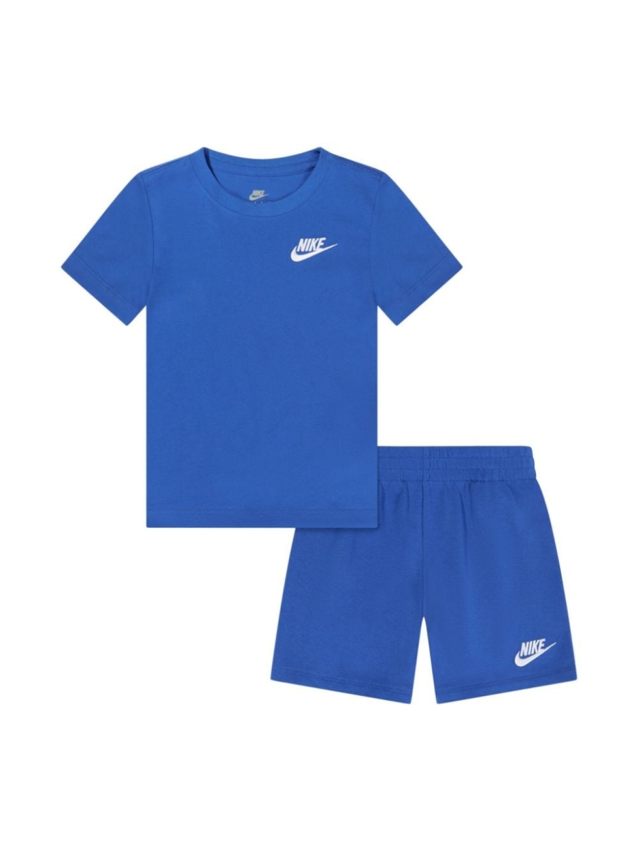 

Комплект из шорт и футболки с принтом логотипа Nike Kids Swoosh, синий