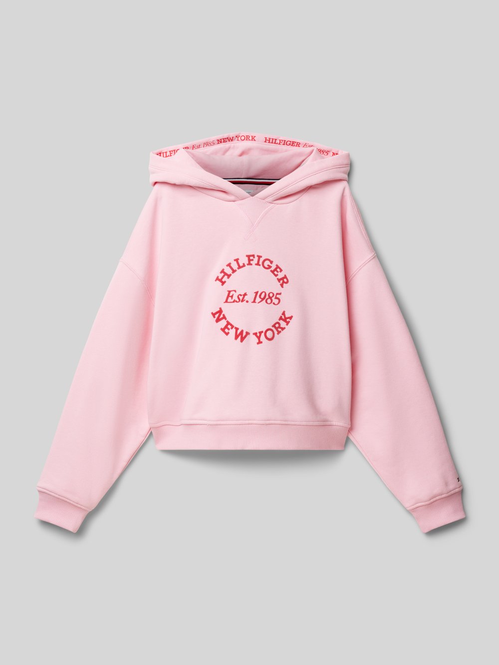 

Укороченная толстовка с капюшоном модель «NEW YORK» Tommy Hilfiger Teens, розовый