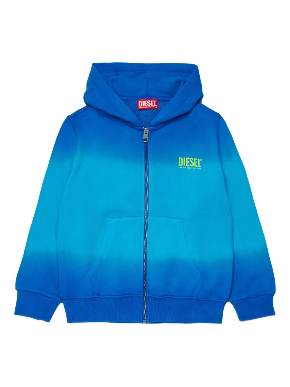 

Толстовка shade over на молнии с капюшоном Diesel Kids, синий