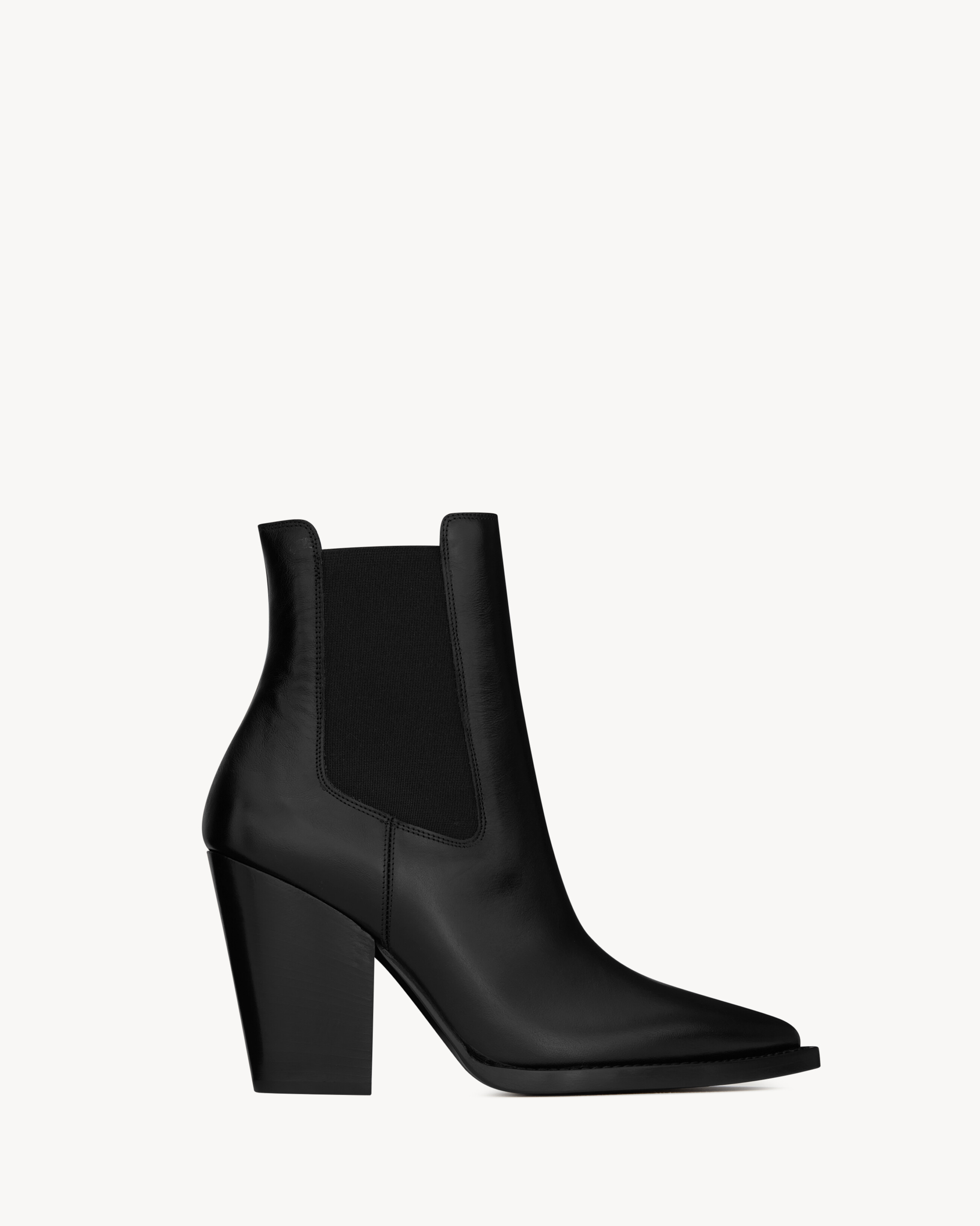 Челси-ботильоны THEO из гладкой кожи Saint Laurent, черный